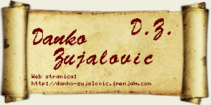 Danko Zujalović vizit kartica